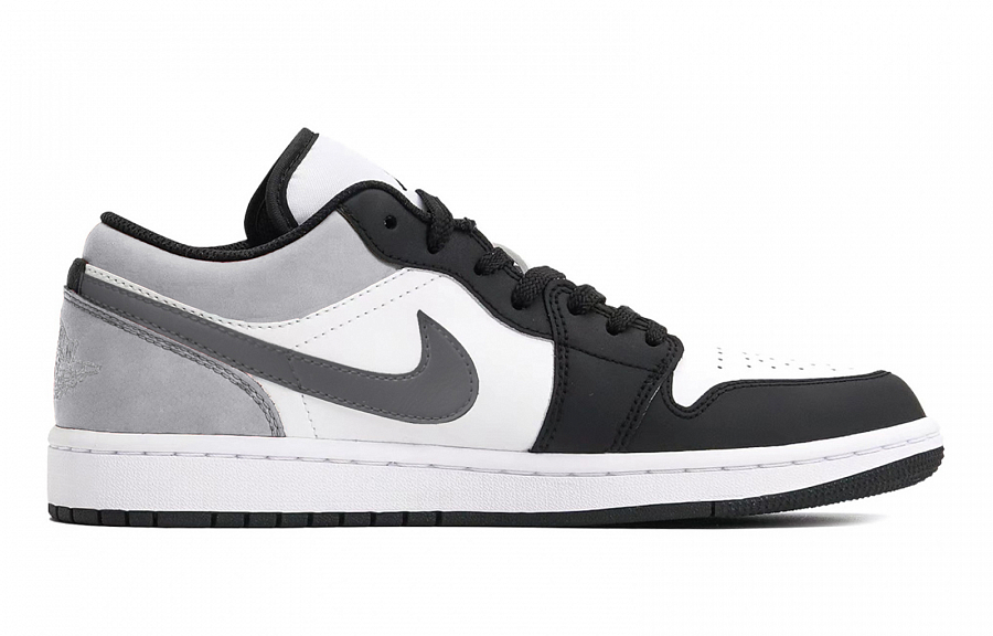 Jordan Air Jordan 1 Puppy Fragment Cushioned Slip-Resistant Low-Top Vintage Basketball Shoes Men's Black Gray