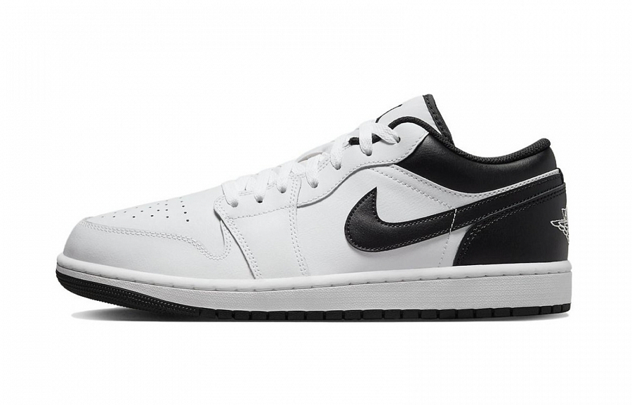 Jordan Air Jordan 1 Puppy Fragment Cushioned Slip-Resistant Low-Top Vintage Basketball Shoes Men's Black Gray
