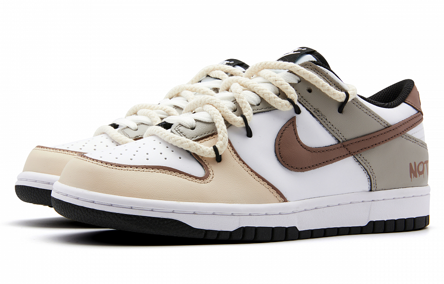 Nike Dunk Retro Anti Slip Wear Resistant Low Top Skateboard Shoes Unisex Gray Brown купить в интернет-магазине Yoocart с быстрой доставкой по России.