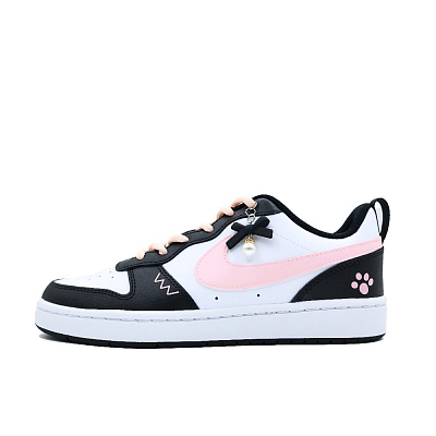 Nike Court Borough 2 Skateboard Shoes Women's Low-Top Pink
