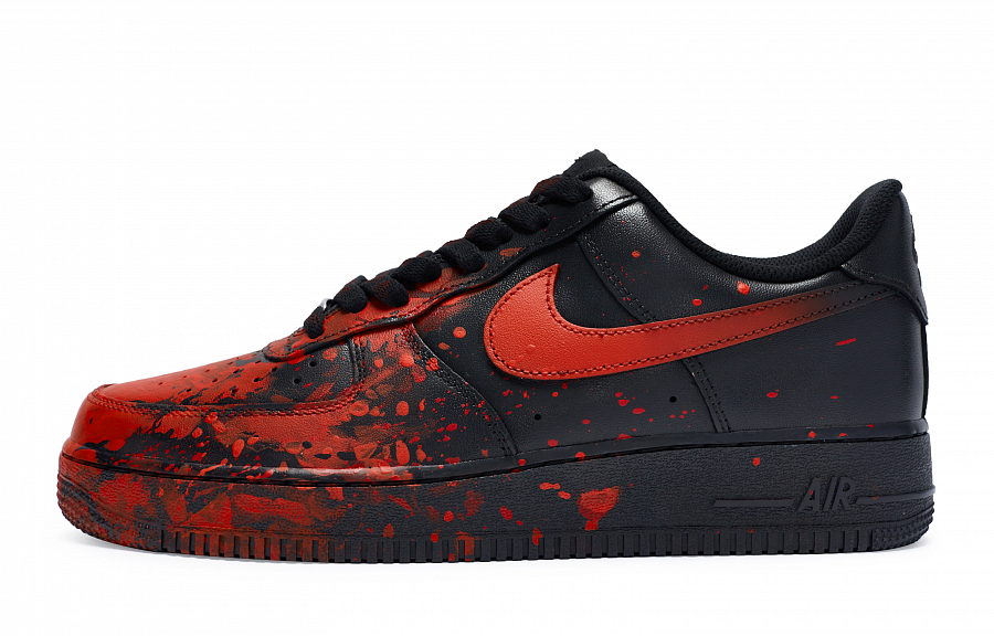 Nike Air Force 1 07 811 Manufacturing, Gothic Bloodstain, Special Shoe Box Low Top Skateboard Shoes Unisex Black Red купить в интернет-магазине Yoocart с быстрой доставкой по России.