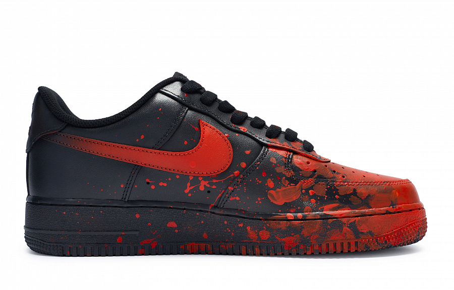 Nike Air Force 1 07 811 Manufacturing, Gothic Bloodstain, Special Shoe Box Low Top Skateboard Shoes Unisex Black Red купить в интернет-магазине Yoocart с быстрой доставкой по России.