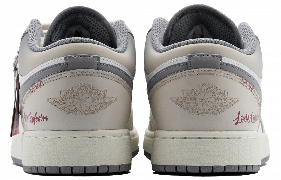 Jordan Air Jordan 1 Cushioning Anti-Slip And Wear-Resistant Mid-Top Vintage Basketball Shoes GS Beige Gray купить в интернет-магазине Yoocart с быстрой доставкой по России.