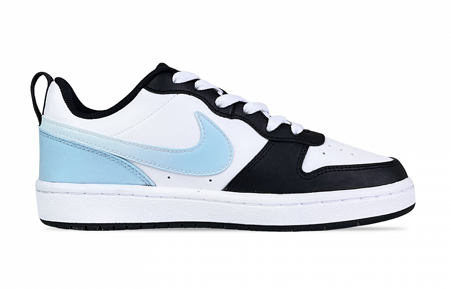 Nike Court Borough Cool Summer Day Low-Top Skateboard Shoes GS Black White Blue купить в интернет-магазине Yoocart с быстрой доставкой по России.