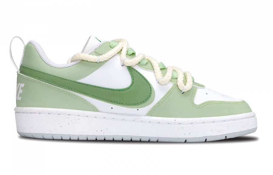 Nike Court Borough Slip Resistant Cushioning Abrasion Resistant Low Top Skateboard Shoes GS Light Green купить в интернет-магазине Yoocart с быстрой доставкой по России.
