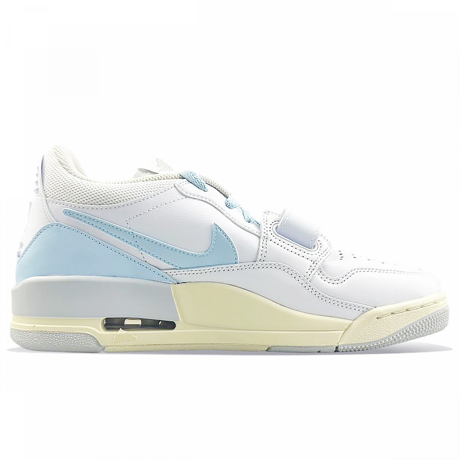 Jordan Legacy 312 Cushioning Wear-Resistant Low-Top Vintage Basketball Shoes Men's White Blue купить в интернет-магазине Yoocart с быстрой доставкой по России.