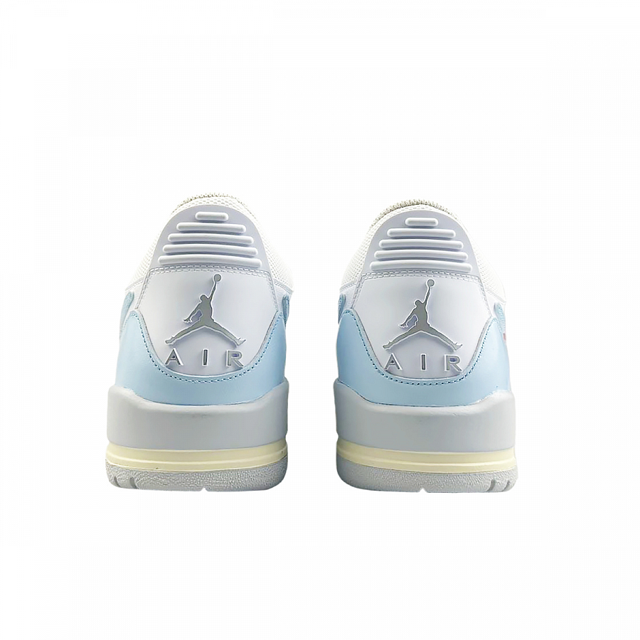 Jordan Legacy 312 Cushioning Wear-Resistant Low-Top Vintage Basketball Shoes Men's White Blue купить в интернет-магазине Yoocart с быстрой доставкой по России.