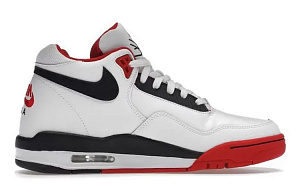 Nike Flight Legacy Non-slip And Sweat-wicking High-Top Vintage Basketball Shoes Men's Red White 1 2748285