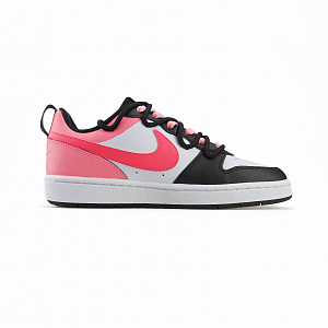 Nike Court Borough Low Anti-Slip And Wear-Resistant Lightweight Low-Top Skateboard Shoes GS Black Pink 1 2748789