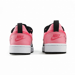 Nike Court Borough Low Slip Resistant, Abrasion Resistant, Lightweight Low top Skateboard Shoes GS Black Pink 3 2748791