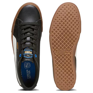 PUMA Bari Low Top Skateboard Shoes Unisex Black White 3 2749139