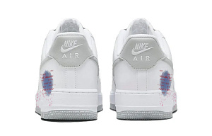 Nike Air Force 1 Anti-Slip And Wear-Resistant Breathable Low-Top Skateboard Shoes Men's White Gray 3 2749238