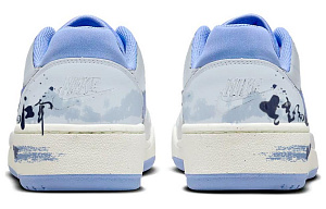 Nike Full Force Low Box Action, Misty Rain, New Chinese Style Cushioning Low Top Skateboard Shoes Men's Blue White 3 2749286