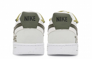 Nike Court Vision 1 Abrasion Resistant Slip Resistant Low top Skateboard Shoes Men's White Green 3 2749375