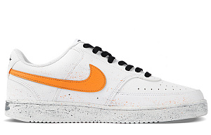 Nike Court Vision 1 Anti-Slip Wear-Resistant Low-Top Skateboard Shoes Men's Orange White 1 2749379