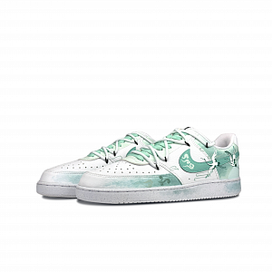 Nike Court Vision 1 Skateboard Shoes Unisex Low top Green/White 3 2749574