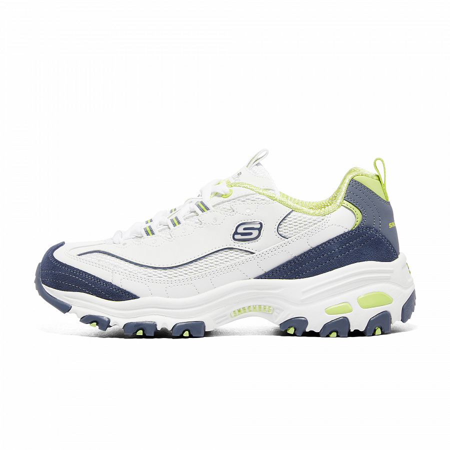 Skechers D'LITES 1.0 Low Top Chunky Sneakers Women's White Blue Green купить в интернет-магазине Yoocart с быстрой доставкой по России.