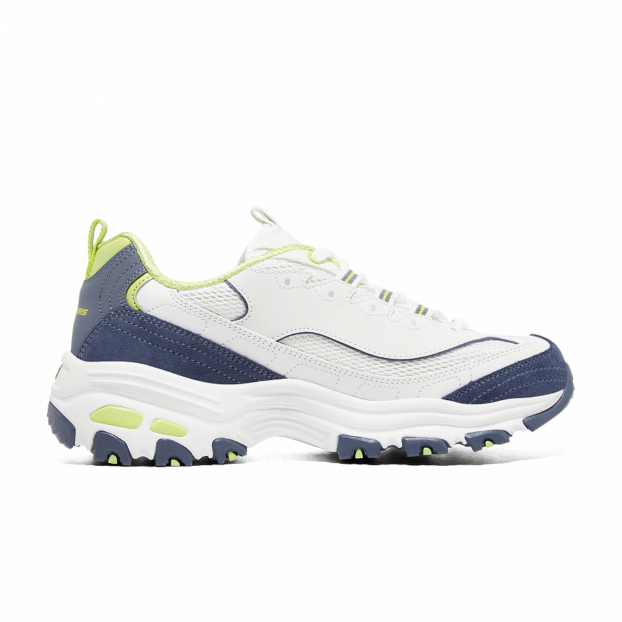 Skechers D'LITES 1.0 Low Top Chunky Sneakers Women's White Blue Green купить в интернет-магазине Yoocart с быстрой доставкой по России.