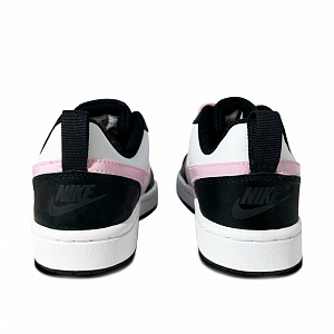 Nike Court Borough Pink Heart Low-Top Skateboard Shoes GS Black White Pink 3 2749803