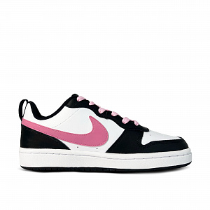 Nike Court Borough Raspberry Bow Anti-Slip And Wear-Resistant Lightweight Low-Top Skateboard Shoes GS Black Pink 1 2749964