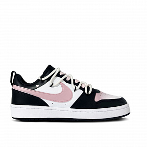 Nike Court Borough Pixel Heart Anti-Slip And Wear-Resistant Lightweight Low-Top Skateboard Shoes GS Black Pink 1 2749978
