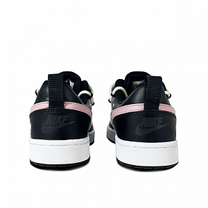 Nike Court Borough Pixel Heart Anti-Slip And Wear-Resistant Lightweight Low-Top Skateboard Shoes GS Black Pink 3 2749980