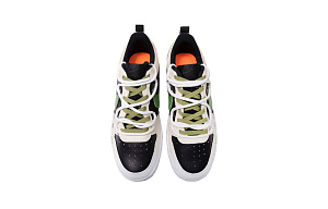 Nike Court Borough Low 2 Spring Girlish Slip Resistant Abrasion Resistant Low top Skateboard Shoes GS Black Green 3 2750014