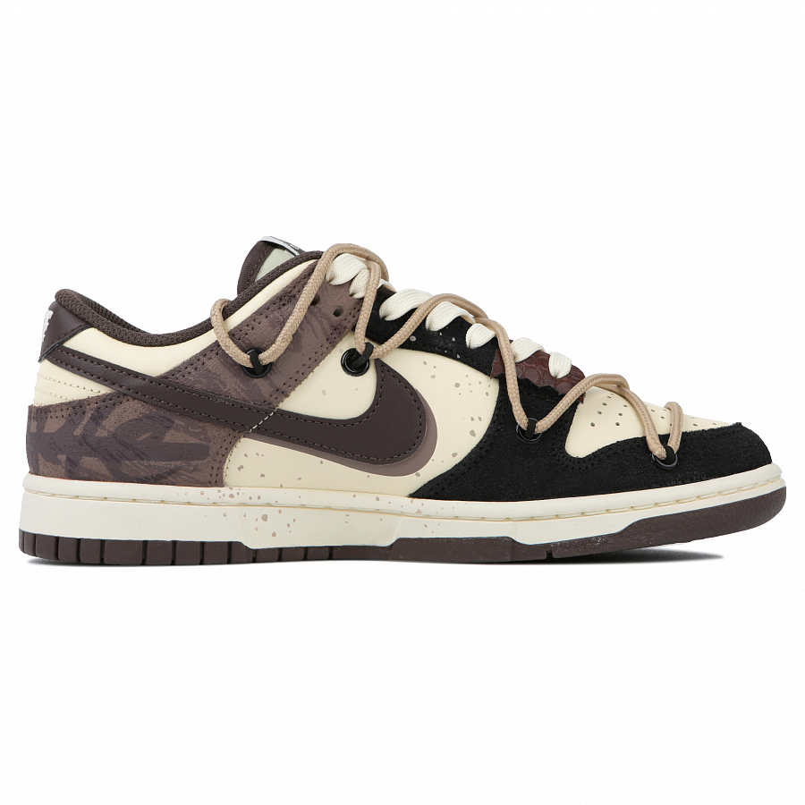 Nike Dunk Low Retro PRM 'Cheetah' Mocha Frenzy Slip-Resistant Low-Top Skateboard Shoes Unisex Beige Brown Black купить в интернет-магазине Yoocart с быстрой доставкой по России.