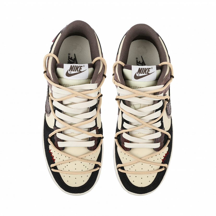 Nike Dunk Low Retro PRM 'Cheetah' Mocha Frenzy Slip-Resistant Low-Top Skateboard Shoes Unisex Beige Brown Black купить в интернет-магазине Yoocart с быстрой доставкой по России.
