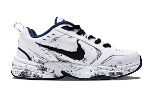 Nike Air Monarch 4 Chunky Sneakers Unisex Low top Black/White/Blue 1 2750178
