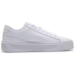PUMA Smash Platform Low Top Skateboard Shoes Women's White 1 2750225