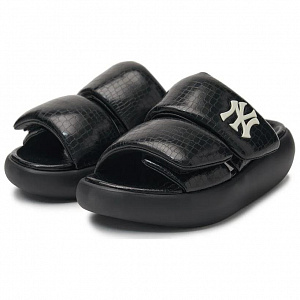 MLB New York Yankees Slip-Resistant Abrasion-Resistant Slide Slippers Unisex Black White 2 2750254