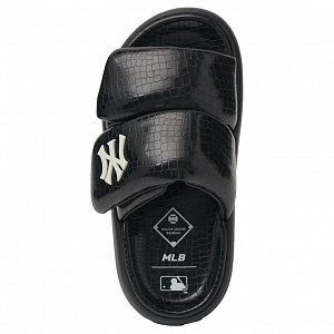 MLB New York Yankees Slip-Resistant Abrasion-Resistant Slide Slippers Unisex Black White 3 2750255