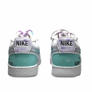 Nike Court Vision 1 Cyberpunk Anti Slip Wear Resistant Low Top Skateboard Shoes Men's White 3 2750260