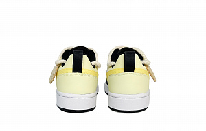 Nike Court Borough Slowpoke Bear Abrasion Resistant Slip Resistant Low top Skateboard Shoes Women's Yellow White 3 2750319