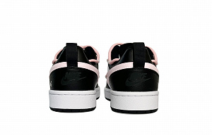 Nike Court Borough Fresh Look Puppy Abrasion Resistant Slip Resistant Low top Skateboard Shoes Women's Black Pink 3 2750326