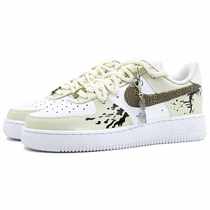 Nike Air Force 1 Skateboard Shoes Men's Low top Beige/White 2 2750774