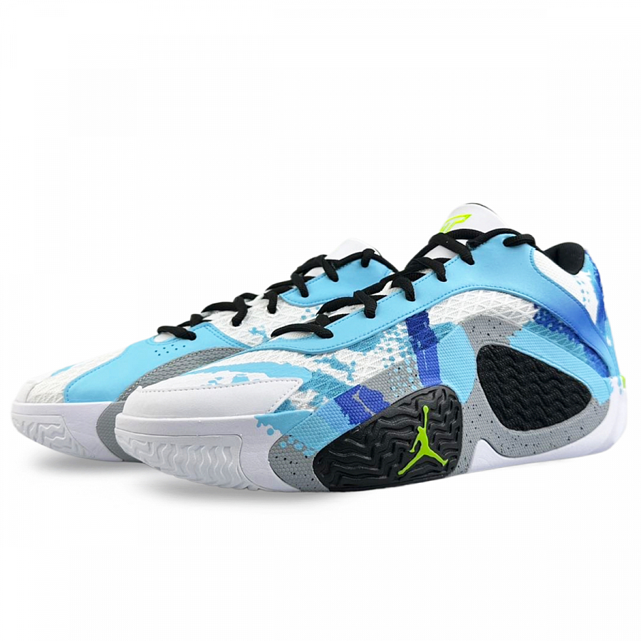 Jordan Tatum 2 Cushioning Anti-Slip Wear-Resistant Breathability Low-Top Basketball Shoes Men's Black Blue купить в интернет-магазине Yoocart с быстрой доставкой по России.