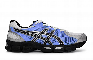 Asics Gel-Exalt 2 Cushioning Anti-Slip And Wear-Resistant Low-Top Casual Running Shoes Women's Black Silver Blue 2 2750979