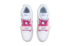 Jordan Legacy 312 Cushioning Wear-Resistant Low-Top Vintage Basketball Shoes GS Pink White 3 2751004