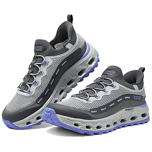 Skechers GLIDE STEP AT Low top Running Shoes Women's Gray Purple 2 2751387