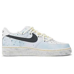 Nike Air Force 1 Anti-Slip Wear-Resistant Low-Top Skateboard Shoes Women's Blue White 1 2751425