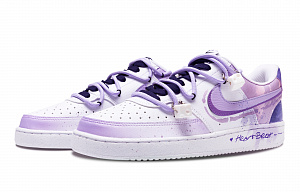 Nike Court Vision 1 Slip-Resistant Low-Top Skateboard Shoes Men's Purple 2 2751509