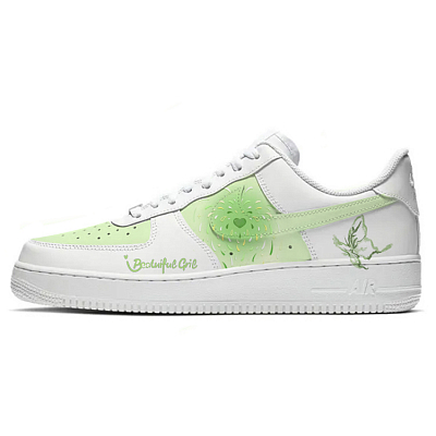 Nike Air Force 1 Skateboard Shoes Men Low-Top White/Green
