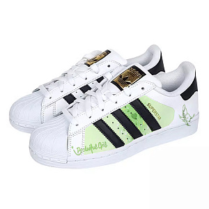 Adidas Originals Superstar Skateboard Shoes Unisex Low top White/Green 2 2751606