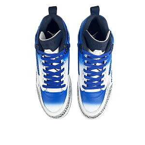 Jordan Spizike Cushioning Anti-Slip And Wear-Resistant Low-Top Vintage Basketball Shoes Men's Blue White 3 2751623
