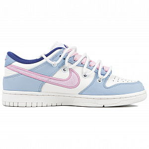 Nike Dunk Blueberry Pink Chiffon Durable Breathable Low-Top Skateboard Shoes Women's Pink Blue 1 2751770