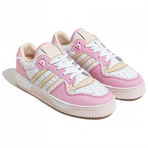 Adidas Originals Rivalry Low-Top Skateboard Shoes Women's Pink Yellow White 2 2752032