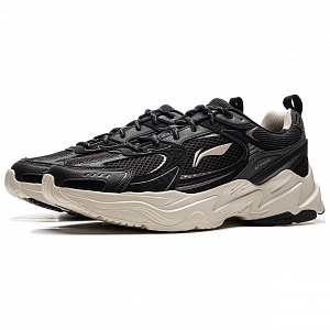 LiNing Meteor 2K Cushioning, Slip Resistant, Abrasion Resistant Support Low Top Chunky Sneakers Men's Black 2 2752258