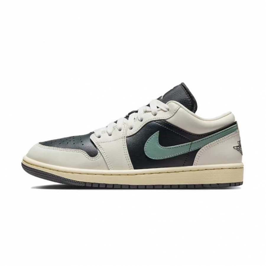 Jordan Air Jordan 1 Cushioning Anti-Slip And Wear-Resistant Low-Top Vintage Basketball Shoes Women's Black White Pink купить в интернет-магазине Yoocart с быстрой доставкой по России.